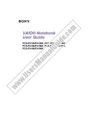 Vezi PCG-FX120 pdf Ghidul de utilizare VAIO (manual primară)