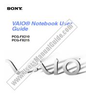 Ver PCG-FX210 pdf Manual de usuario principal