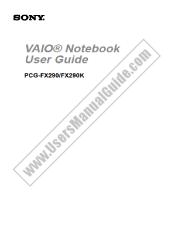View PCG-FX290 pdf Primary User Manual