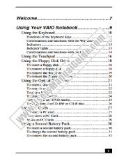 View PCG-FX410 pdf Primary User Manual