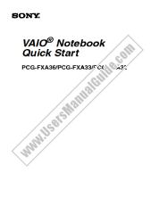 View PCG-FXA32 pdf Quick Start Guide