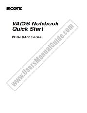 View PCG-FXA59 pdf Quick Start Guide