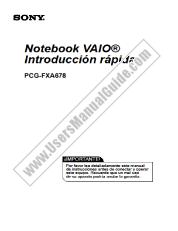 Ansicht PCG-FXA678 pdf Schnelle Einführung in den Computer (Spanisch)