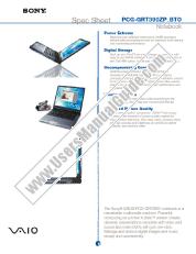 Vezi PCG-GRT390ZP pdf BTO Sheet Specificații