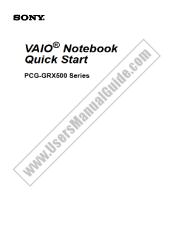 View PCG-GRX590K pdf Quick Start Guide