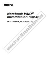 Ansicht PCG-GRX606 pdf Schnelle Einführung in den Computer (Spanisch)