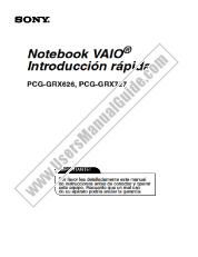 Ansicht PCG-GRX727 pdf Schnelle Einführung in den Computer (Spanisch)