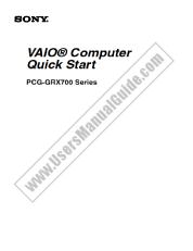 Ver PCG-GRX700K pdf Guía de inicio rápido