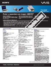 Voir PCG-K45F pdf Especificaciones