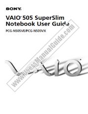 View PCG-N505VX pdf Primary User Manual