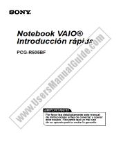 Ansicht PCG-R505BF pdf Schnelle Einführung in den Computer (Spanisch)