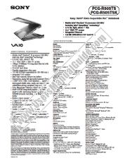 Ver PCG-R505TS pdf Especificaciones de comercialización
