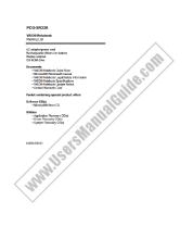 Voir PCG-SR33K pdf Étiquette