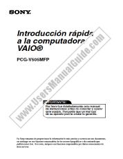 View PCG-V505MFP pdf Introduccion rapida a la computadora