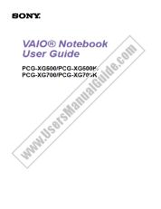 Ver PCG-XG500 pdf Manual de usuario principal