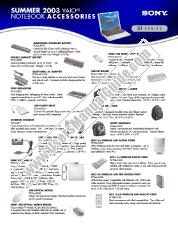 View PCG-Z1RA pdf Compatible Accessories