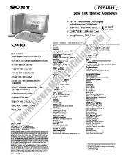 View PCV-L630 pdf Marketing Specifications