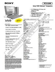 View PCV-L640 pdf Marketing Specifications