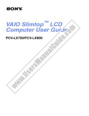 Ver PCV-LX800 pdf Manual de usuario principal