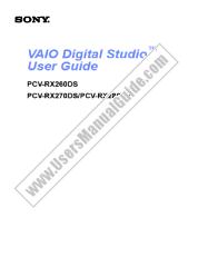 Ver PCV-RX260DS pdf Manual de usuario principal
