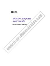 Ver PCV-RX450 pdf Guía del usuario de VAIO (manual principal)