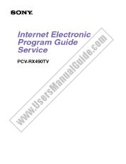 Ver PCV-RX490TV pdf Servicio de guía electrónica de programas de Internet