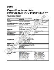 Vezi PCV-RX93M pdf Specificații