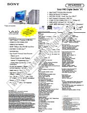 Ver PCV-RZ22G pdf Especificaciones de comercialización