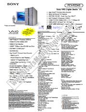 Ver PCV-RZ24G pdf Especificaciones de comercialización
