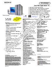 Ver PCV-RZ34G pdf Especificaciones de comercialización