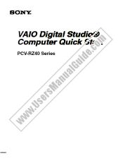 View PCV-RZ40C pdf Quick Start Guide