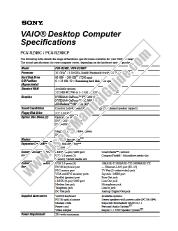 Vezi PCV-RZ40C1B pdf Specificații tehnice