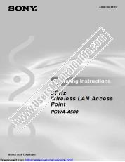 Voir PCWA-A500 pdf Manuel de l'utilisateur principal