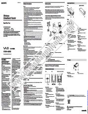 View PCWA-AR800 pdf Read This First Operating Instructions