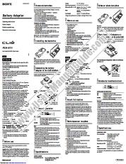 View PEGA-BC10 pdf Operating Instructions  (primary manual)