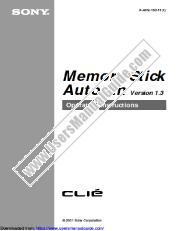 View PEG-N610C pdf Memory Stick Autorun v1.3 Operating Instructions