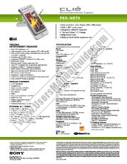 Vezi PEG-NR70 pdf Specificațiile de marketing