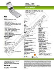 Ver PEG-NR70V pdf Especificaciones de comercialización