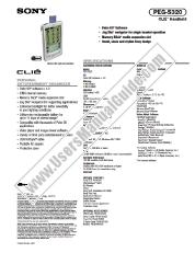 Ver PEG-S320 pdf Especificaciones de comercialización