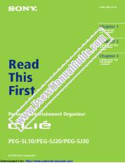 View PEG-SJ20 pdf Read This First Operating Instructions