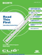 Vezi PEG-SJ22 pdf Citiți mai întâi instrucțiunile de utilizare