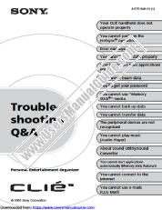 View PEG-SJ22 pdf Troubleshooting Q&A