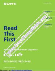 Ver PEG-T415 pdf Lea esto primero Instrucciones de funcionamiento
