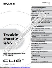 Ver PEG-TG50 pdf Preguntas y respuestas sobre solución de problemas