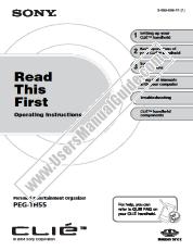 Ver PEG-TH55 pdf Lea esto primero Instrucciones de funcionamiento