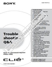 Ver PEG-TH55 pdf Preguntas y respuestas sobre solución de problemas