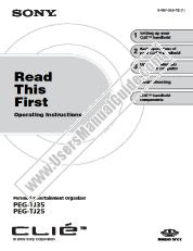 Ver PEG-TJ25 pdf Lea esto primero Instrucciones de funcionamiento