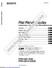 View PFM-42B1 pdf Manual de instrucciones