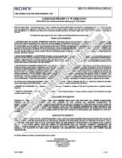View PFM-42B1 pdf Limited Product Warranty