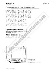 Vezi PVM-1341 pdf Instrucțiuni de operare (manual primar)